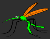 Desenho Mosquito pintado por leonardo
