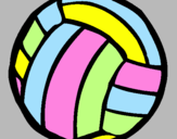 Desenho Bola de voleibol pintado por chabalala