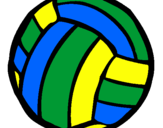 Desenho Bola de voleibol pintado por elt