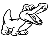 Desenho Crocodilo pintado por luis
