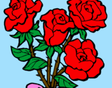 Desenho Ramo de rosas pintado por gfffrr