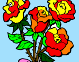 Desenho Ramo de rosas pintado por kaua gati