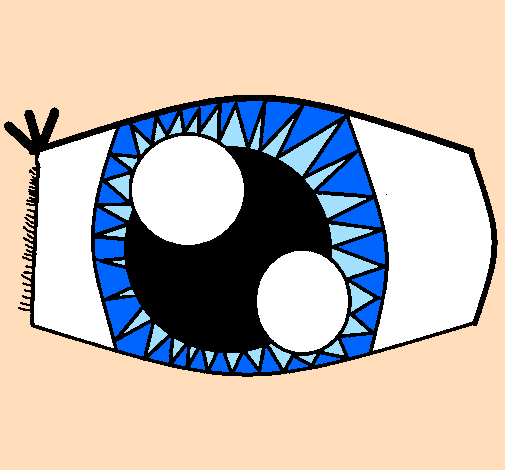 Desenho Olho pintado por xana