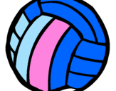 Desenho Bola de voleibol pintado por caio