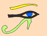 Desenho Olho de hórus pintado por VIVIAN