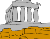 Desenho Partenon pintado por microsoft ana carolina fe