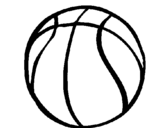Desenho Bola de basquete pintado por bola