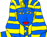 Desenho Tutankamon pintado por joaõ