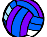 Desenho Bola de voleibol pintado por pedro