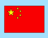 Desenho China pintado por Bandeira da China