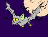 Desenho Morcego louco pintado por gustavo