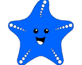 Desenho Estrela do mar pintado por Lele