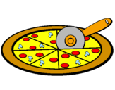 Desenho Pizza pintado por yuri