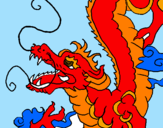 Desenho Dragão japonês pintado por Maria_Victoria