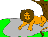 Desenho O Rei Leão pintado por Renan Simba
