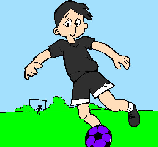 Desenho Jogar futebol pintado por Mandy Cursino
