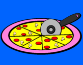 Desenho Pizza pintado por sol826