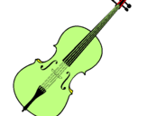 Desenho Violino pintado por breno