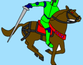 Desenho Cavaleiro a cavalo IV pintado por willian