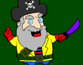 Desenho Pirata pintado por jose