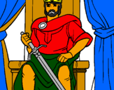 Desenho Cavaleiro rei pintado por matheus2