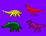 Desenho Dinossauros de terra pintado por lucas quadros