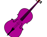 Desenho Violino pintado por Raissynha