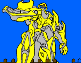 Desenho Transformer pintado por bumblebee