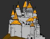 Desenho Castelo medieval pintado por arthur
