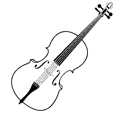 Desenho Violino pintado por Beto