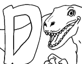 Desenho Dinossauro pintado por Dinossauros
