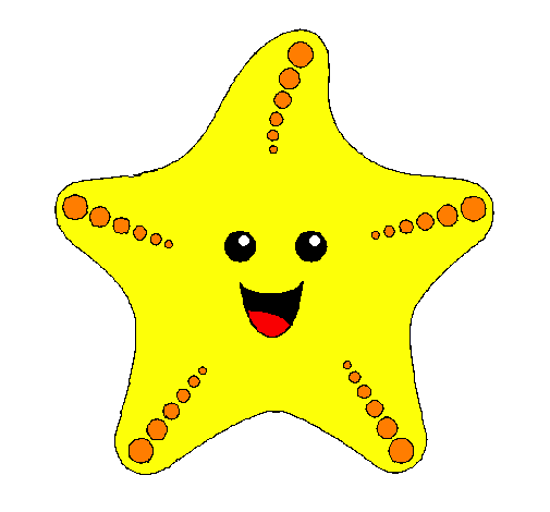 Desenho Estrela do mar pintado por *Magy*