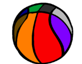 Desenho Bola de basquete pintado por gustavo