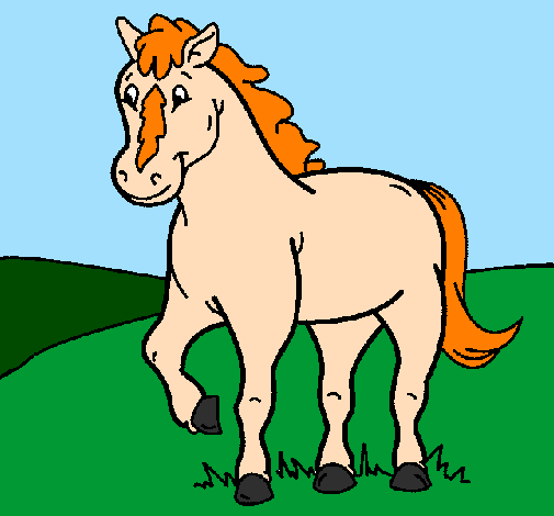 Desenho Cavalo pintado por cavalo