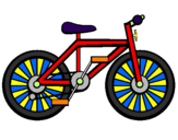 Desenho Bicicleta pintado por boneco