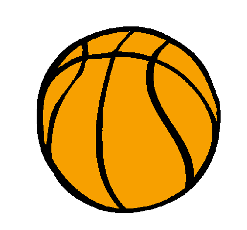Desenho Bola de basquete pintado por Bola de Basquete Fe