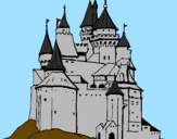 Desenho Castelo medieval pintado por Emanoel