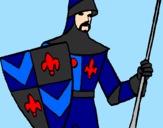 Desenho Cavaleiro da corte pintado por Guarda