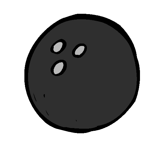Desenho Bola de bowling pintado por Bola de Boliche Fe
