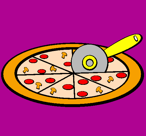 Desenho Pizza pintado por ganevive
