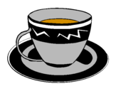 Desenho Taça de café pintado por Rolo de pastel