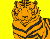 Desenho Tigre pintado por tigrinho max