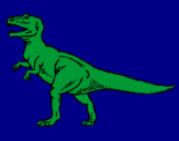 Desenho Tiranossaurus Rex pintado por dino dan