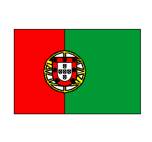 Desenho Portugal pintado por Benfica.