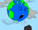 Desenho Terra doente pintado por lorrany