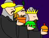 Desenho Os Reis Magos 3 pintado por larissa