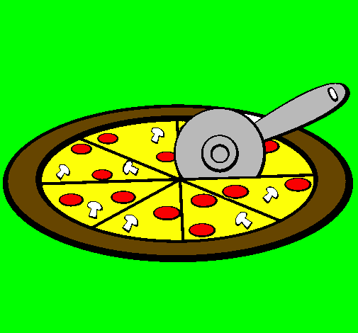 Desenho Pizza pintado por silvinha