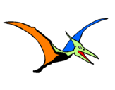 Desenho Pterodáctilo pintado por HEITOR