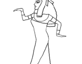 Desenho Bailarina egipcia  pintado por l