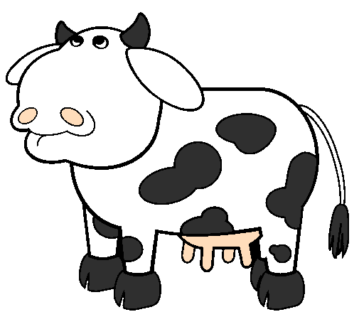 Desenho Vaca pensativa pintado por vaquinha